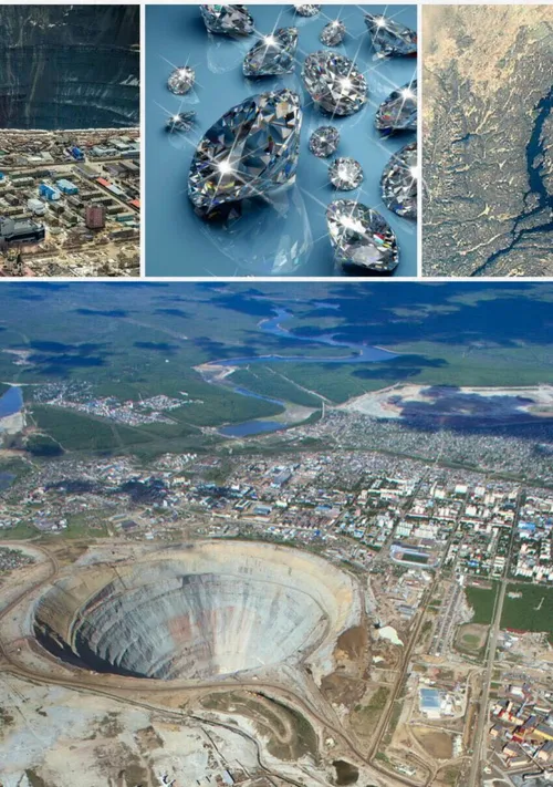 روسیه منبع الماس بزرگی به وسعت میلیاردها قیراط دارد که تا