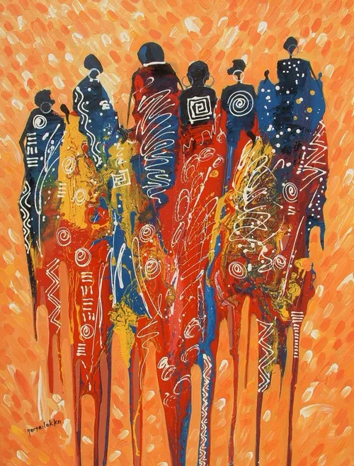 نقاشی تردیشینال افریقایی