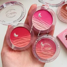 رژگونه و هایلایتر طرح ماه🌙 