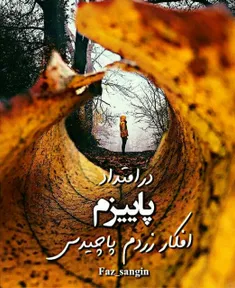 دو قدم مانده که پاییز به یغما برود