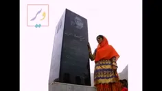 زن بختیاری در کنتر تمثال مسعود بختیاری خواننده محلی بختیا