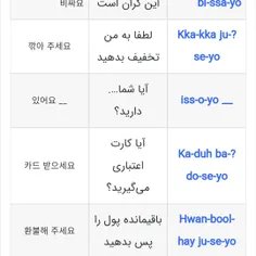 آموزش کلمات کلیدی کره ای