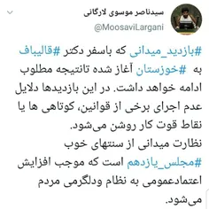 🔸سید ناصر موسوی لارگانی عضو هیئت رئیسه مجلس : بازدید میدا