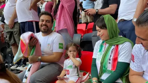کوچکترین تماشاگر ایرانی بازی ایران و ولز