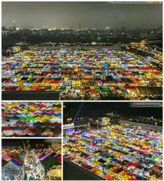 رنگی ترین و بزرگترین بازارجهان/این بازار درپایتخت تایلند-