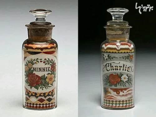 خلاقیت حیرت آور هنرمند قرن 19 با استفاده از شن های رنگی