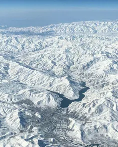 عکس هوایی زیبا از شهرستان مهاباد