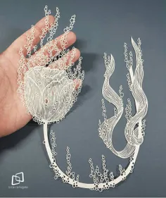 طرح های زیبا با برش کاغذ