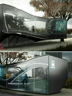 #آینده#ایده ساخت ایستگاه اتوبوس مدرن فول آپشن