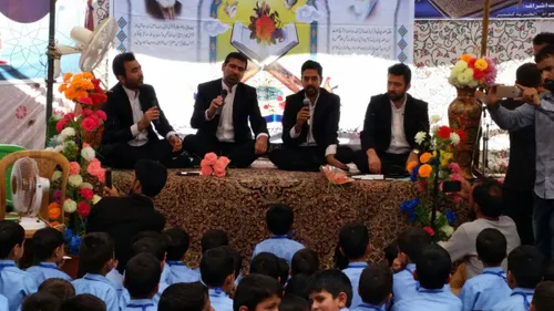 :اجرای گروه تواشیح سیرت النبی مشهد در مدرسه عمومی رسول اک