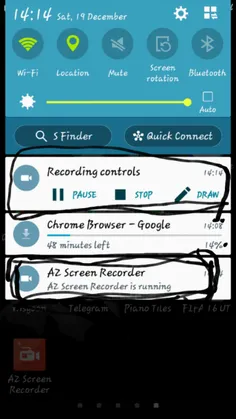 برنامه AZ Screen Recorder برنامه فیلم برداری از صفحه گوشی