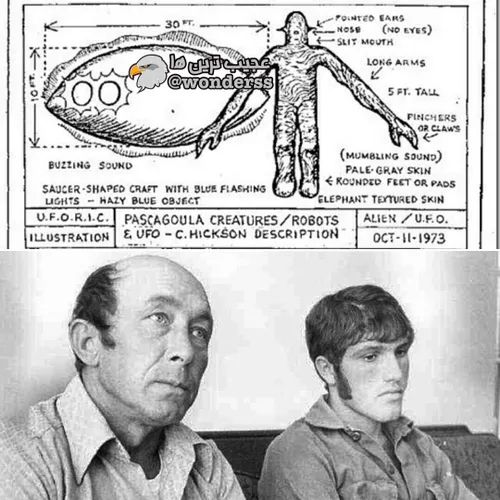 سال 1973 در میسی سی پی، 2 مرد ادعا کردند که توسط موجودات 