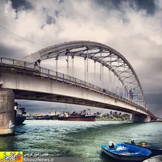 نمایی زیبا از پل جدید خرمشهر....