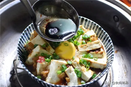 توفو نرم آب پز شده غذای کره ای