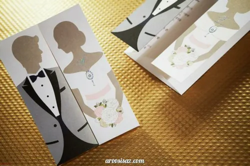 کارت عروسی های جذاب و زیبا ازدواج ایده فردوس برین