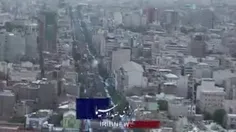 تصاویر هوایی از جشن ۱۰ کیلومتری غدیر در تهران#ستادجهاد دک