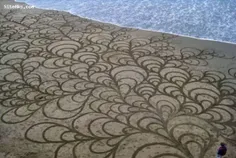 هنرنمایی با ماسه های ساحل