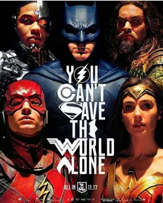 پوستر جدید فیلم justice league