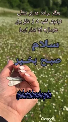 هنگام دریافت هدایای زندگی، فراموش نکنید که از خالق برای «