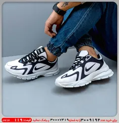 كفش ورزشي سفيد مشکی مردانه Nike مدل Bevis
