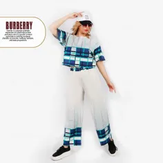 👱‍♀️ست کراپ شلوار زنانه BURBERRY مدل 3053👕👖