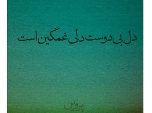 دِلٰ بـے دُوســــْــت دِلـے غــــَمگیـن اَست... « پـــَرو