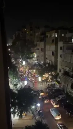 🔴 شادی مردم ضاحیه ی لبنان در پی حملات موفقیت آمیز موشکی ا
