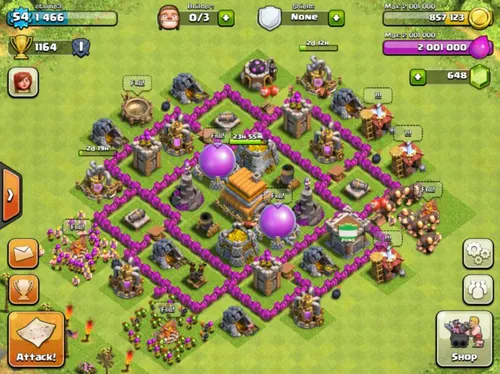 بازی clash of clans