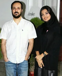احمد مهران فر به همراه همسرش