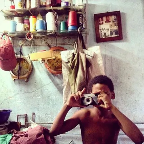 A young friend with an old camera in Havana.This is the s