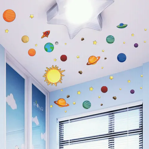 تزیین سقف اتاق کودک با وسایل بسیار ساده دکوری دکوراسیون ا