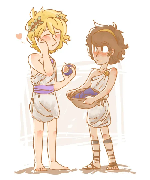 Yaoii Achilles Patroclus Greek gods Cute lovely