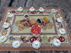 اینم از سفره ی افطاری ما