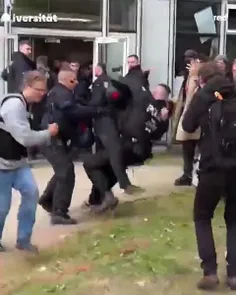 🔻 برخورد وحشیانه پلیس آلمان با دانشجویان حامی فلسطین