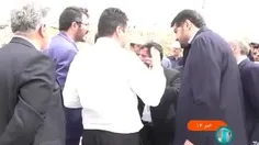لحظات صحبت وزیر نیرو با آیت‌الله آل‌هاشم پس از سانحه بالگ