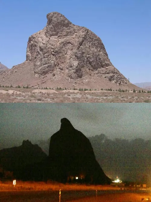 از دیدنی ترین کوه های یزد، عقابکوه که بصورت یک کوه نسبتا 