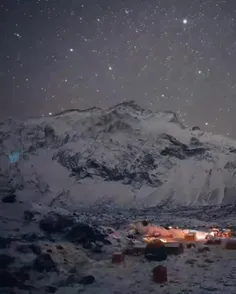 ویدیویی زیبا از حرکت ستارگان کهکشانمان در آسمان شب و بر ف