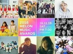 10 آرتیست برتر در لیست "2016 MELON MUSIC AWARDS" 👌 