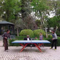 Men play ping-ping at a park. #Tehran, #Iran. Photo by  M