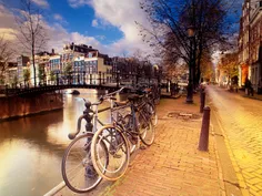 نمایی از شهر آمستردام هلند