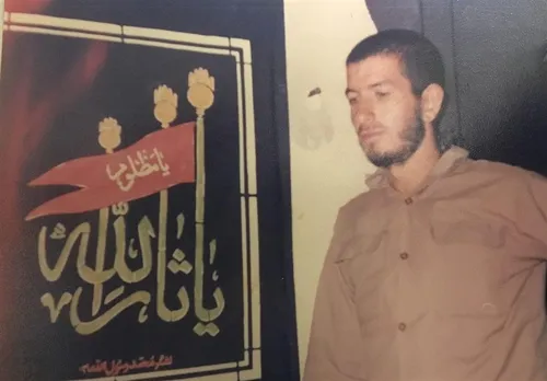 شهید علی اصغر برغمدی نقاشی که شهید شد