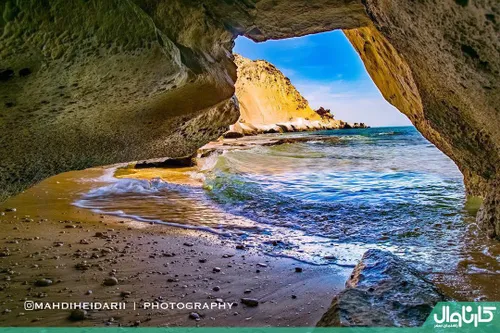 ساحل های پارسیان هرمزگان کلی غار بی نظیر و بکر داره که آد