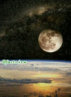 تصویر بسیار زیبا و شگفت انگیز از #ماه واقعا حیرت اور است😳