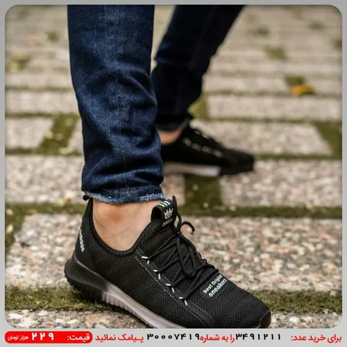 کفش ورزشی مشکی مردانه Adidasمدل A211