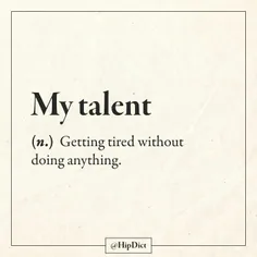 my talent =)