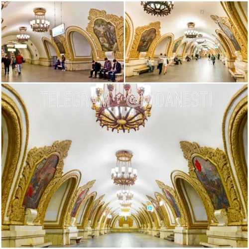 تصویر بالا ، تصویر کاخ نیست بلکه تصویر ایستگاه مترو مسکوس
