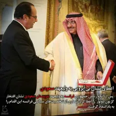 به گزارش مصاف، اعطای بالا‌ترین نشان فرانسه به ولیعهد عربس