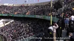 📽حضور پر شور مردم در ورزشگاه آزادی برای همخوانی سرود سلام