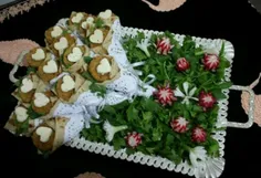 #تزیینات زیبای نان و پنیرو سبزی برای مراسم گوناگون 😋