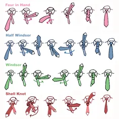 چگونه گره کراوات بزنیم؟